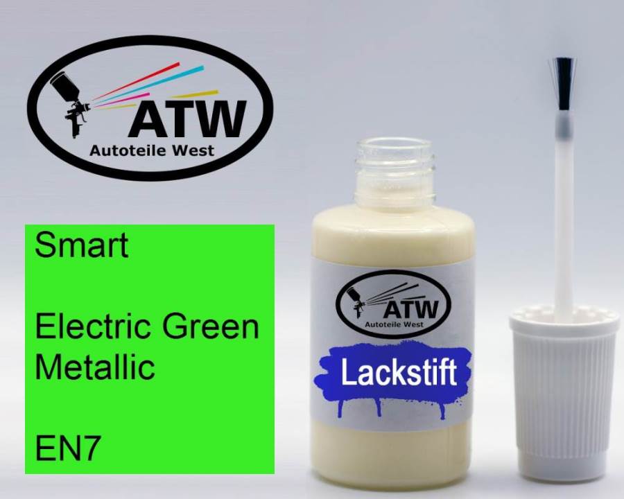 Smart, Electric Green Metallic, EN7: 20ml Lackstift, von ATW Autoteile West.